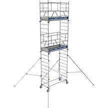 Échafaudage roulant Totem 2 Line 180 - aluminium - H. 6,85 m - H. plancher 4,85 m