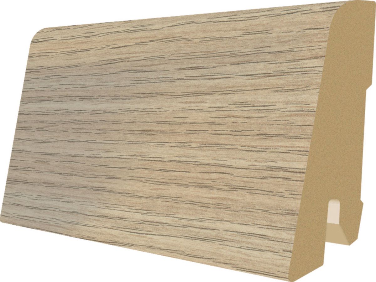 Plinthe L369 pour sol stratifié EPL011 - chêne de Rillington clair - 17x60x2400 mm