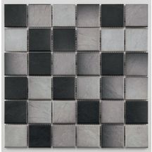 Mosaïque sol intérieur grès cérame Grip - mix noir - trame 31,4x31,4 cm - carreaux 5x5 cm