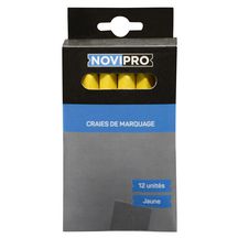 Craie de marquage - jaune - boîte de 12 pcs