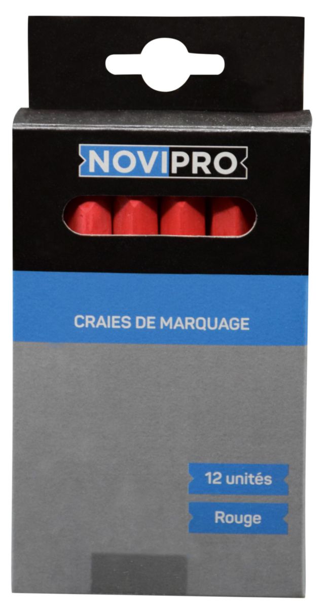 Craie de marquage - rouge - boîte de 12 pcs