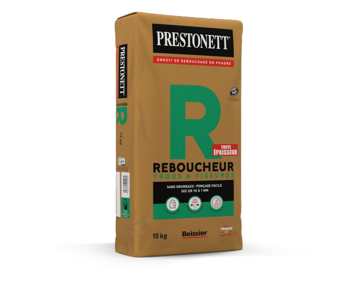 Prestonett reboucheur R 15kg enduit rebouchage enduisage poudre intérieur DYCKERHOFF BEISSIER