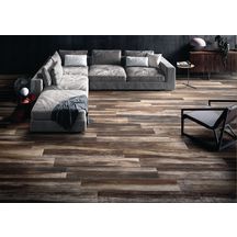 Carrelage grès cérame effet bois Shine - walnut naturel rectifié - 20x120 cm