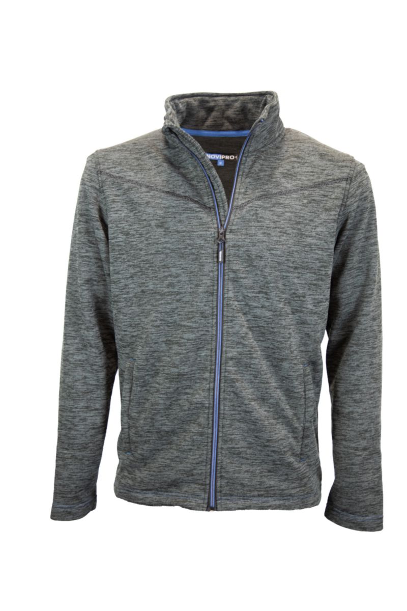 Sweat zippé gris chiné T.M Novipro