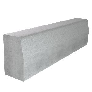 Bordure béton type T2 CE 6,0 NF U longueur 1,00m