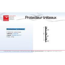 Potelet de protection pour garde-corps provisoire - L. 1,15 m - Ø 42 mm