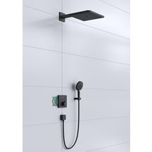 Pack encastré avec mitigeur thermostatique ShowerSelect noir mat Réf. 27939670