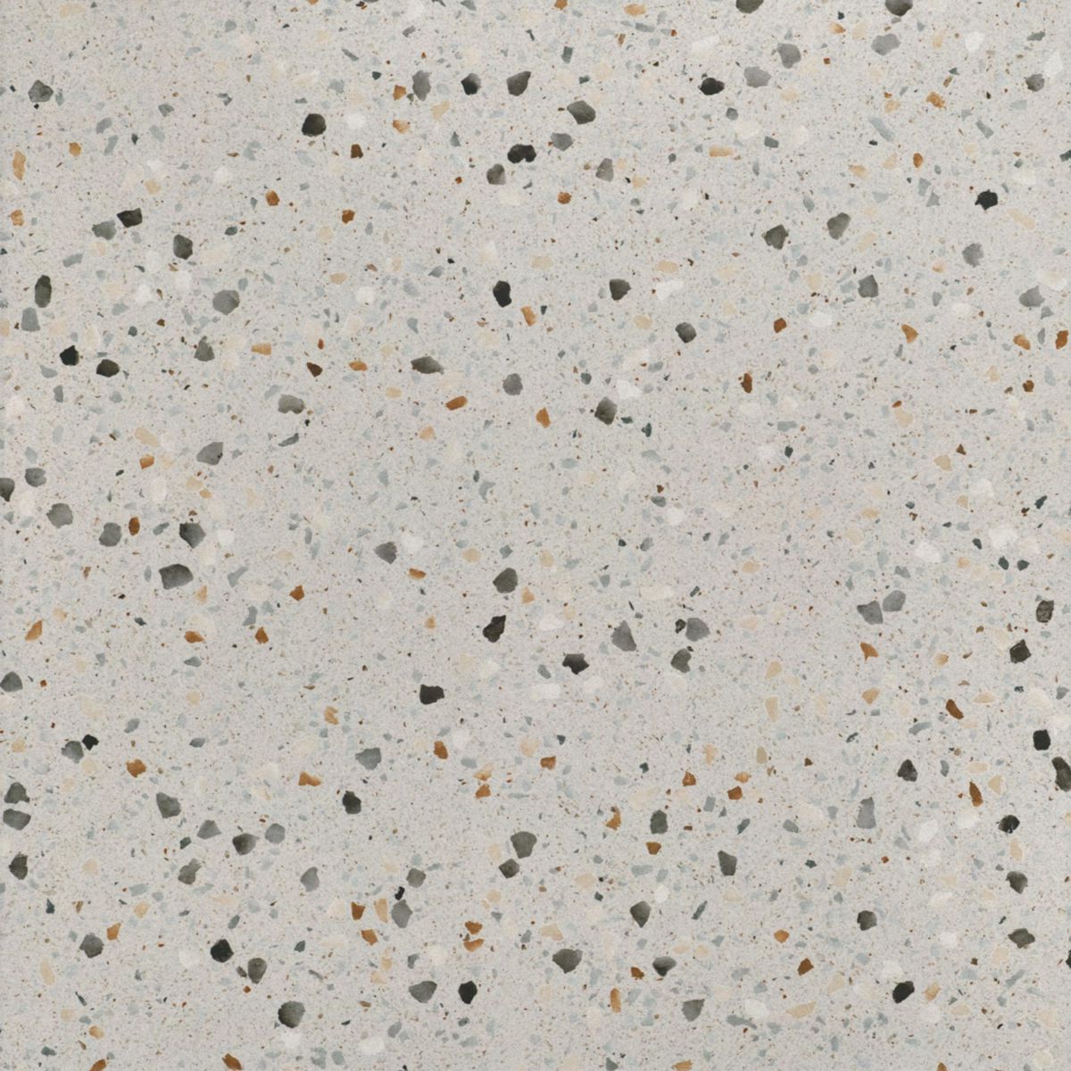 Carrelage sol intérieur grès cérame Terrazzo - grey mat rectifié - 59,7x59,7 cm