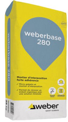 Mortier technique d'interposition weberbase 280 - sac de 25 kg