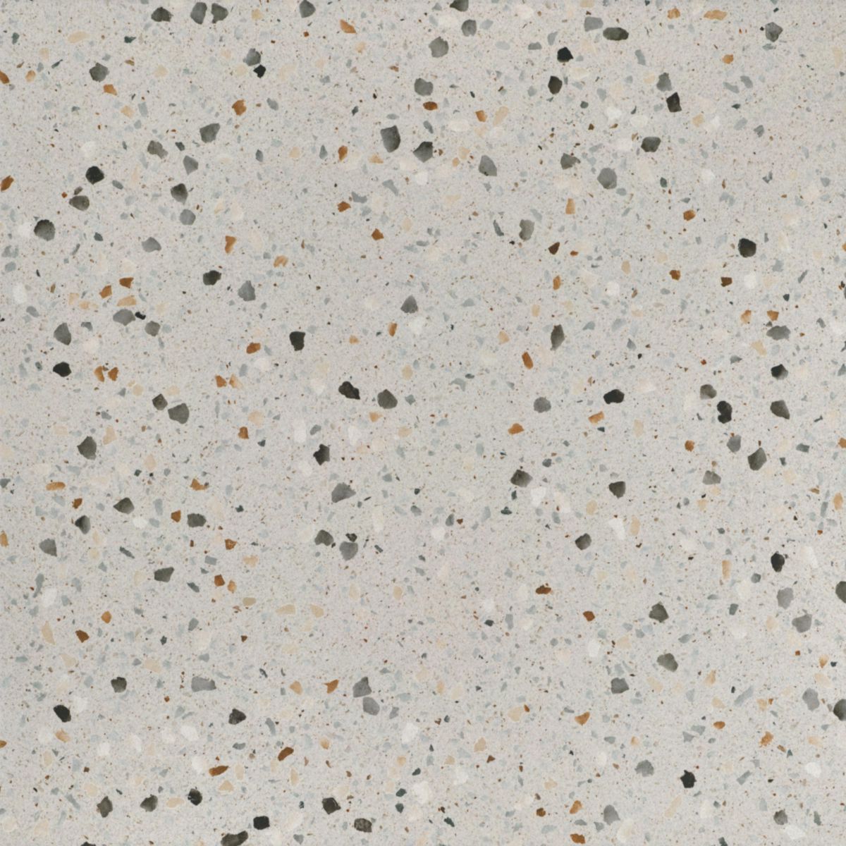 Carrelage sol extérieur grès cérame Terrazzo - grey antidérapant rectifié - 59,7x59,7 cm