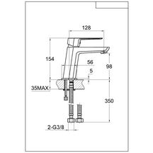 Mitigeur lavabo Alterna Concerto'D C3 finition noire - vidage laiton