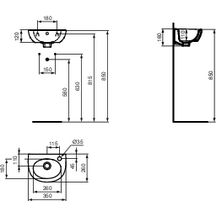 Lave-mains ULYSSE 35 cm blanc Réf. E898501