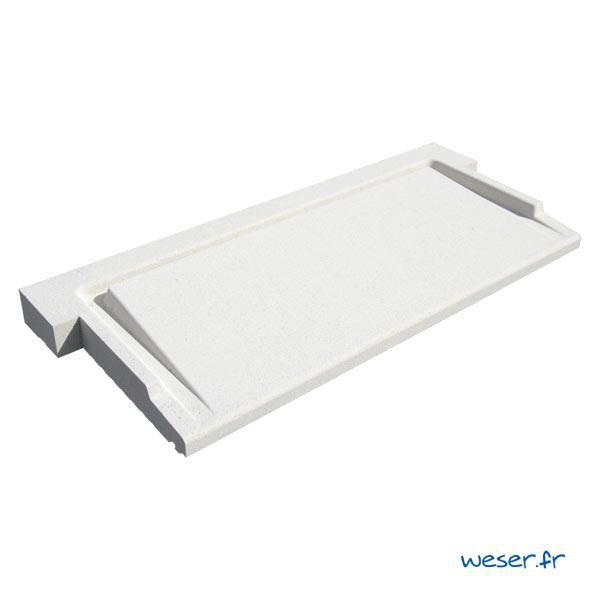 Seuil pour porte-fenêtre PMR blanc 40/250 Réf. SEPMRPS40250B