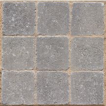 Pavé de sol extérieur Newhedge vieilli avec écarteurs - grey - 15x15 cm - ép. 6 cm