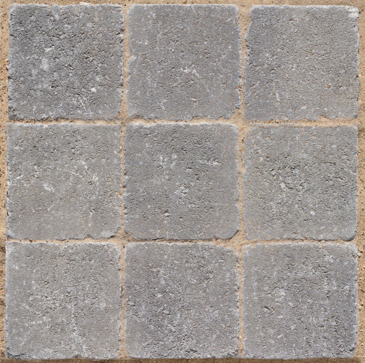 Pavé de sol extérieur Newhedge vieilli avec écarteurs - grey - 15x15 cm - ép. 6 cm