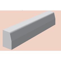 Bordure béton gris T1 classe U+B 12 x 20 cm longueur 1,00m NF ST