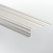 Sous-profilé de base aluminium Incizo NEINCPBASE1 pour escaliers et sols stratifiés - 22x71x 2150 mm