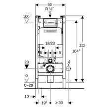 Bati support DuofixBasic Delta 12 cm NF, autoportant réf 457565002