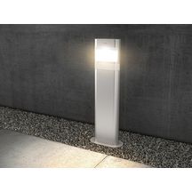 Borne Led + détecteur de mouvement theLeda D B AL - 8,5W - 760 lm - 3000 K - aluminium - H. 40 cm