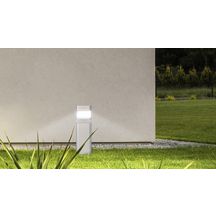 Borne Led + détecteur de mouvement theLeda D B AL - 8,5W - 760 lm - 3000 K - aluminium - H. 40 cm