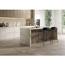 Carrelage XXL effet marbre Canova Le Lastre - limestone naturale rectifié - 120x280 cm