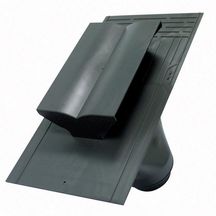 Ventilation pour sortie VMC Ø 125/160 mm - polyéthylène noir - surface 125 mm² - 60x30 cm