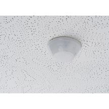 Détecteur de présence blanc, zone de détection rectangulaire 28 X 5 mètres spéciale couloir. Détection 70 m² à 2.5 m de haut. 1 contact lumière (max 400W LED). Tension 230V. Fonction auto ou semi auto. Fonction master/slave Réf. 1030072