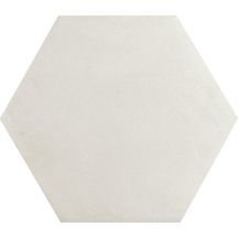 Carrelage hexagonal pour sol et mur intérieur Matter - grès cérame - bone mat - 20x23 cm