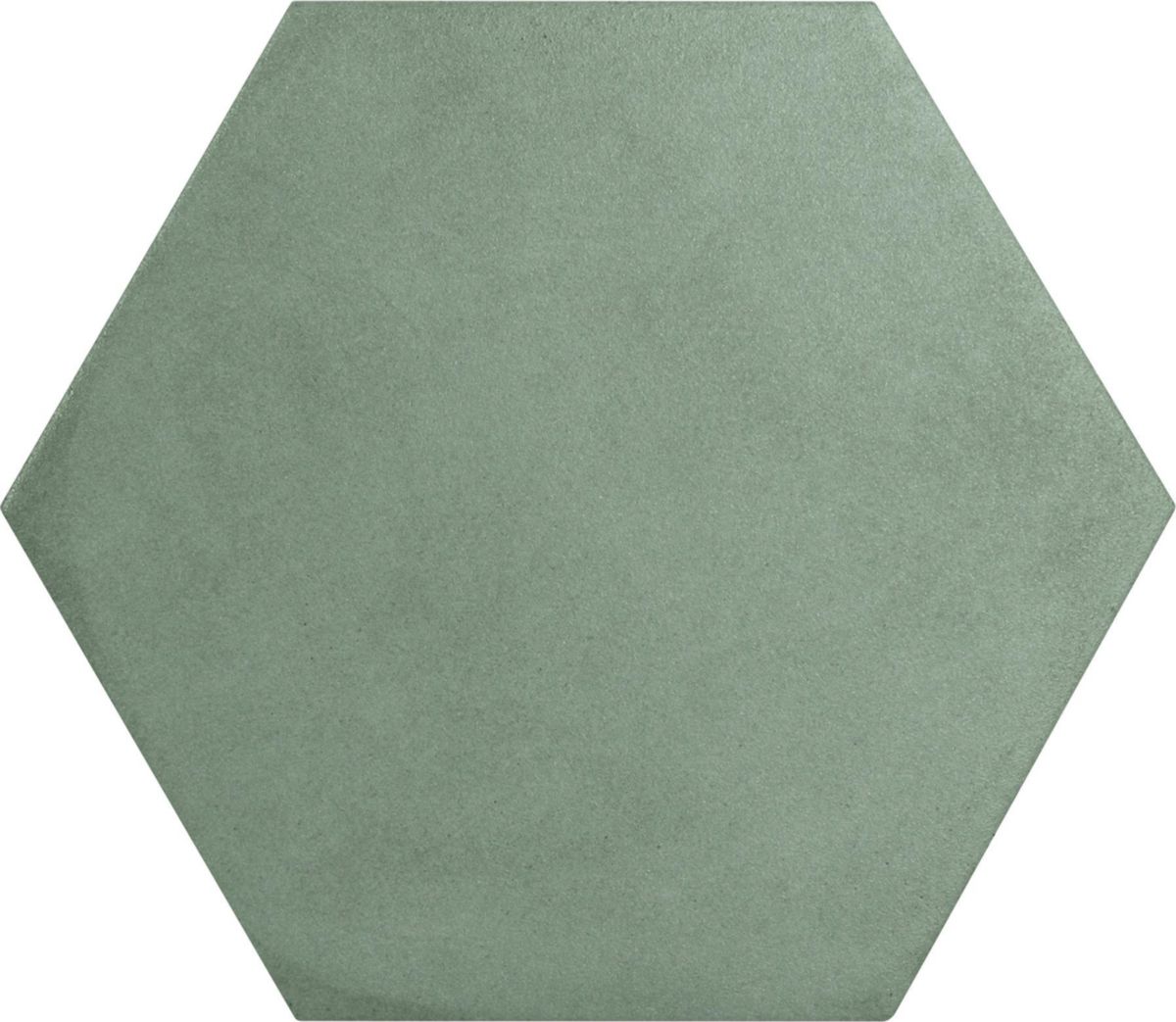 Carrelage hexagonal pour sol et mur intérieur Matter - grès cérame - green mat - 20x23 cm