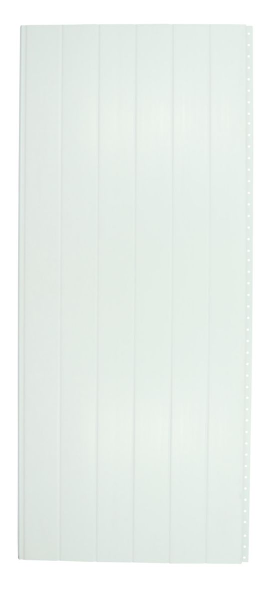 Profilé sous-face alvéolaire PSFA304B Belriv Système - 6 lames - PVC blanc - 400x29 cm