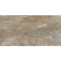 Carrelage sol extérieur Splash Slate - grès cérame - grège antidérapant - 30x60 cm