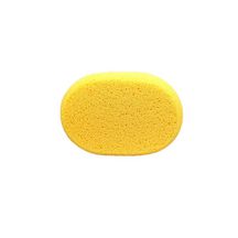 Eponge synthétique ovale Novipro 17x11x6cm jaune abricot