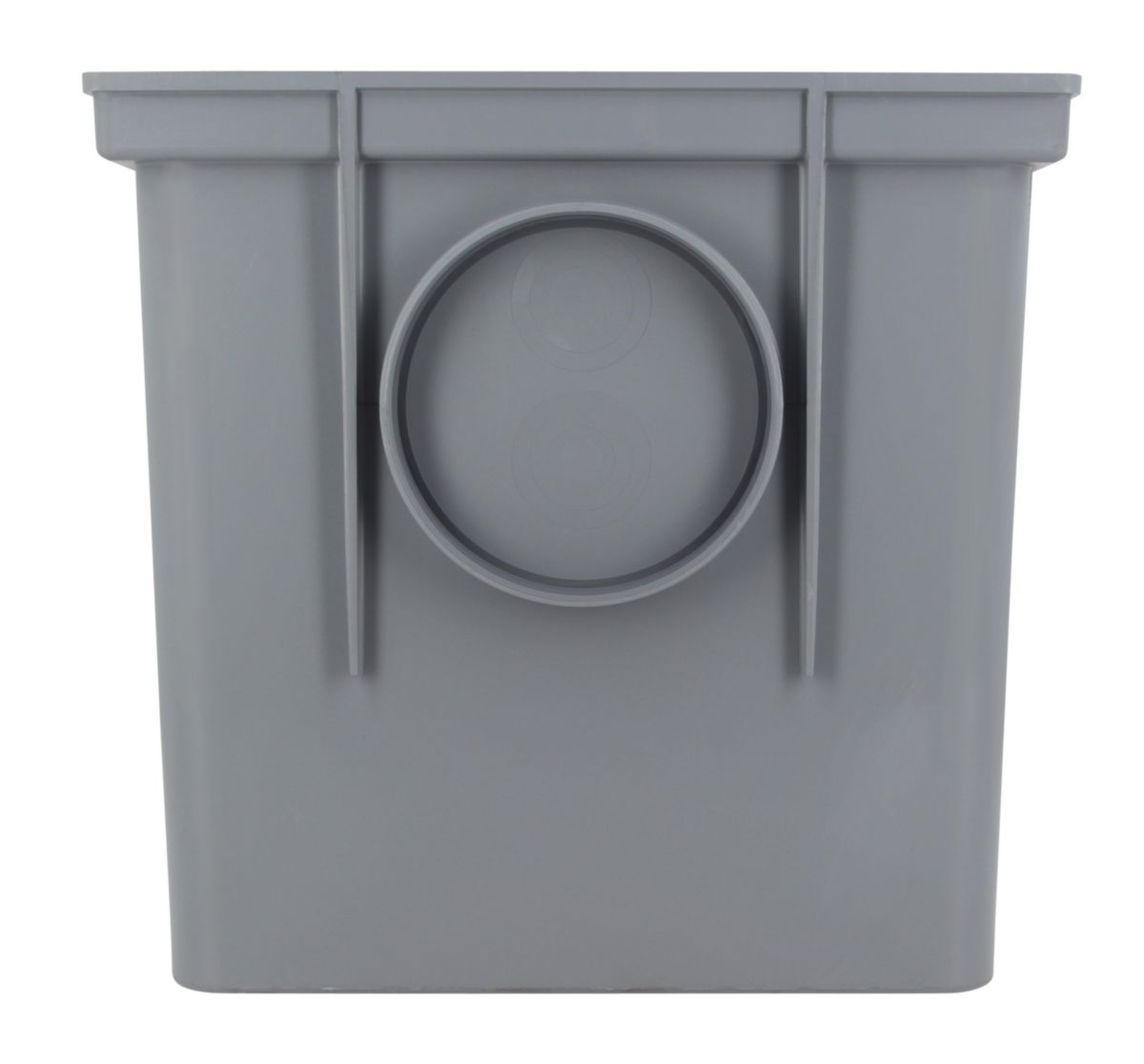 Regard de branchement pour eaux pluviales RPCT PVC gris 25x25x25 cm