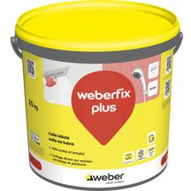 Colle à carrelage weberfix plus pour mur intérieur - seau de 25 kg