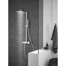 Colonne de douche avec mitigeur thermostatique Euphoria Cube System 230 Chromé 26087000