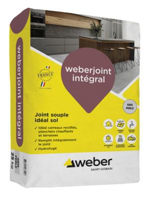 Mortier weberjoint integral pour sol et carreaux rectifiés - beige pierre E03 - sac de 25 kg