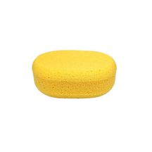 Eponge synthétique ovale Novipro 17x11x6cm jaune abricot