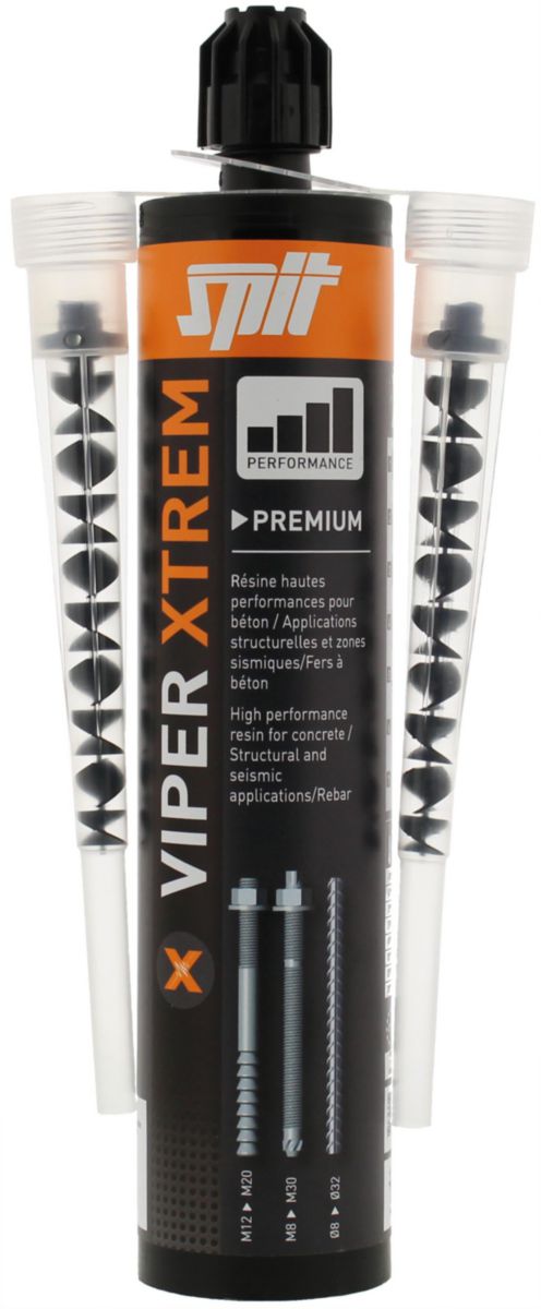 Résine vinylester Viper Xtrem + 2 buses - cartouche de 280 ml