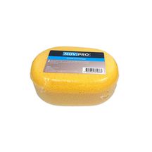 Eponge synthétique ovale Novipro 17x11x6cm jaune abricot