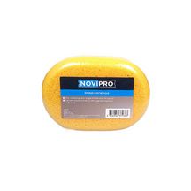 Eponge synthétique ovale Novipro 17x11x6cm jaune abricot