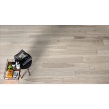 Carrelage extérieur effet parquet Treverkmore Out - grès cérame almond antidérapant - 20x120 cm