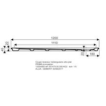 Receveur RENOVA AE 120 x 90 mm AGL blanc Réf 00747900000AG3