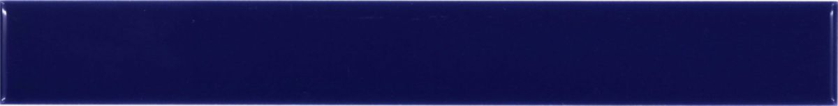 Listel plat en faïence Listelli - ton cobalt blau - 2,5x20 cm