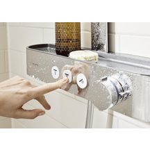 Colonne de douche Pulsify S 260  2jets EcoSmart 9l/min avec mitigeur thermostatique ShowerTablet Select 400 chromé Réf : 24241000