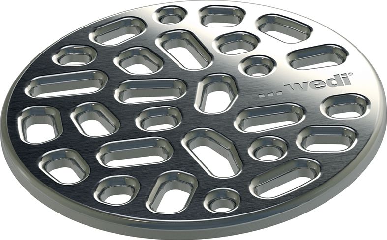 Wedi Fundo Fino 3.2 grille inox ronde diam 115x5mm Réf. 676800041