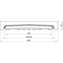 Chaperon de mur Optipose plat - ton pierre - 49x28x4 cm