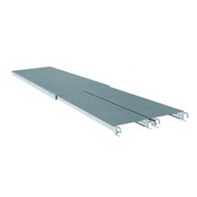 Plancher télescopique emboîtable pour échafaudage - aluminium - L. réglable 2-3 m - l. 60 cm