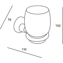 Porte verre Alterna Rondo