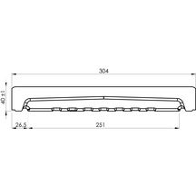 Chaperon de mur Optipose plat - ton pierre - 99x30x4 cm