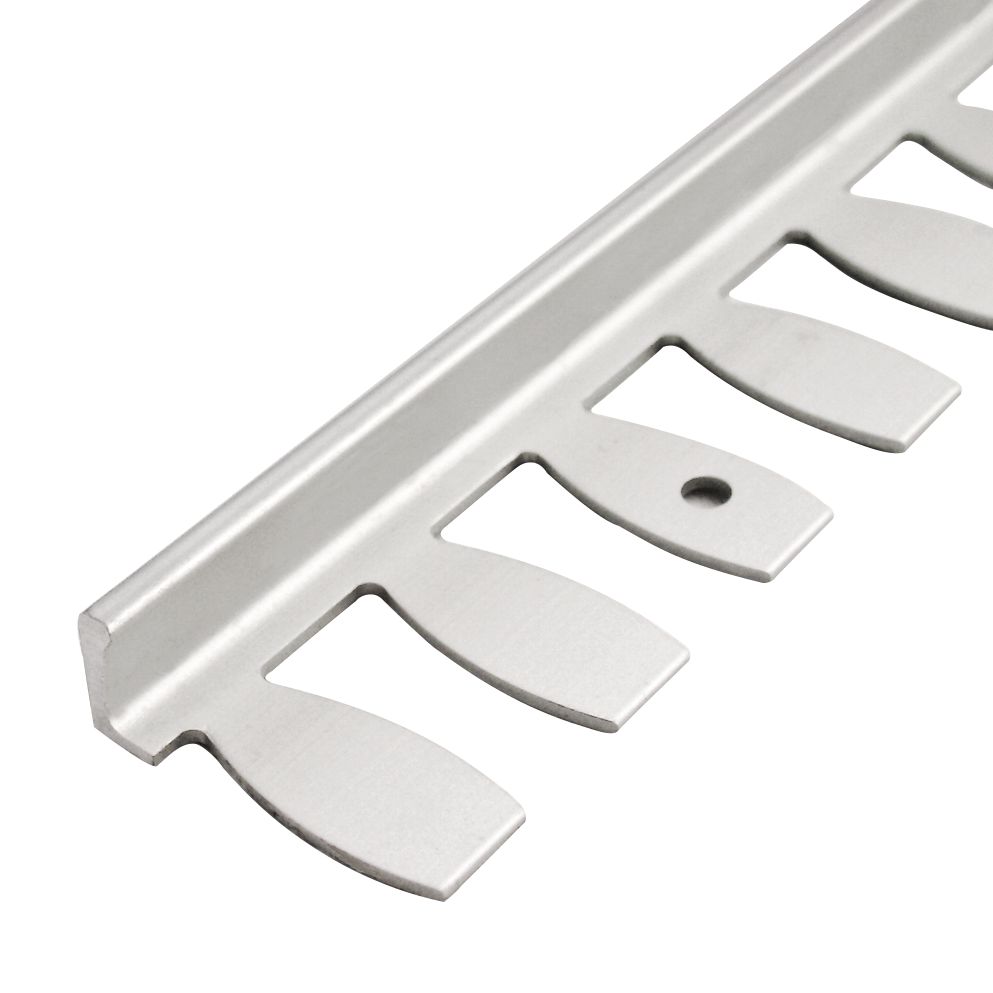 Profilé de finition à cintrer Z-Flex - aluminium anodisé argent - L. 250 cm - H. 12,5 mm